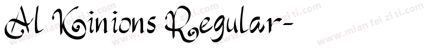 Al Kinions Regular字体转换